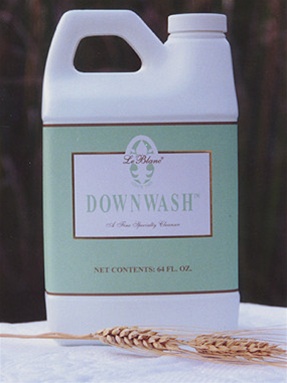 Le Blanc Down Wash, It's neutral pH formula will gently, yet thoroughly  bathe the down while protecting its natural oils from drying out, contains,  NO BLEACH, NO CAUSTICS, NO PHOSPHATES, NEUTRAL pH