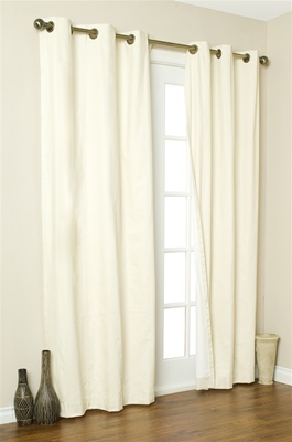 Save money on heating and cooling costs with our grommet top Insulated Curtains. In the winter, keep out drafts. In the summer, keep out heat. Helps to filter out light and reduce outside noise. Complete your window treatment with