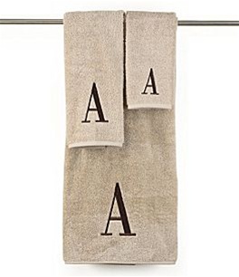 Ultimate Initial Towel By Avanti- Add your own personal touch to your bathroom with stylish monogrammed towels from Avanti. A perfect accent for a special bathroom and a great gift item. Big and bold "Iniitial towels" in bold block letters