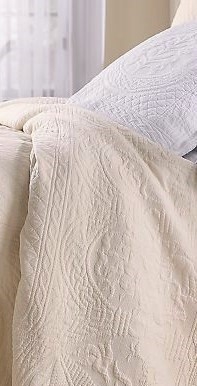 William And Mary Bedspread, Elegant Woven Matelasse, 100% Cotton ...